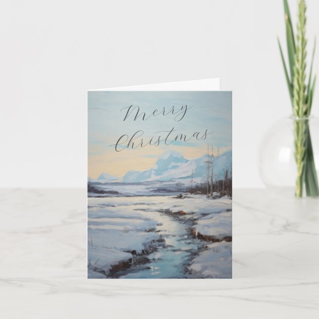 Personalisierter Weihnachtsgeschenk Feiertagskarte (Vorderseite)