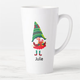 Personalisierter Weihnachtsgnom Holing eine Gesche Milchtasse