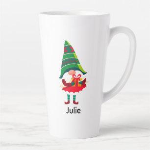 Personalisierter Weihnachtsgnom Holing eine Gesche Milchtasse