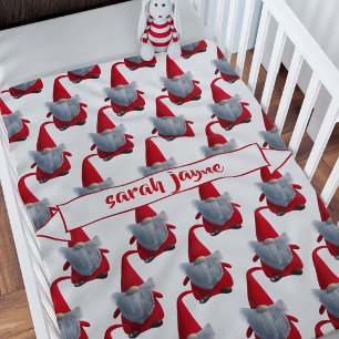 Personalisierter Weihnachtsgnome Sherpa Blanket Sherpadecke