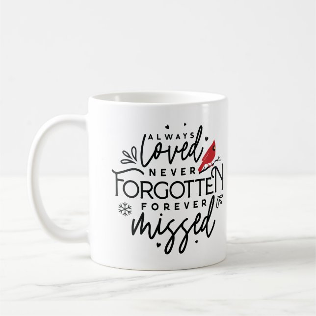 Personalisierter Weihnachtskardinal 13 Kaffeetasse (Links)