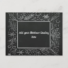Personalisierter Weihnachtskeller Feiertagspostkarte