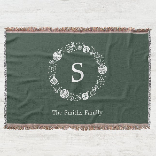 Personalisierter Weihnachtskranz Decke (Von Creator hochgeladen)