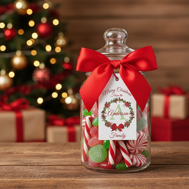Personalisierter Weihnachtskranz Geschenkanhänger (Von Creator hochgeladen)