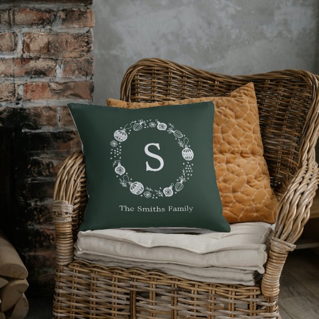 Personalisierter Weihnachtskranz Kissen (Von Creator hochgeladen)