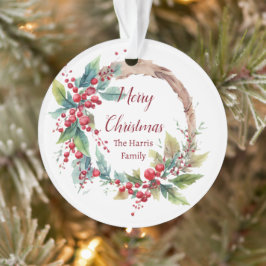 Personalisierter Weihnachtskranz Ornament
