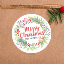 Personalisierter Weihnachtskranz Schriftzug