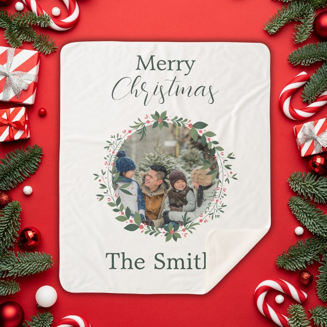 Personalisierter Weihnachtskranz Sherpadecke (Von Creator hochgeladen)