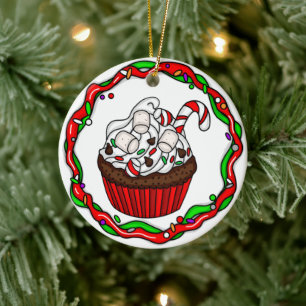 Personalisierter Weihnachtskuchen Keramik Ornament