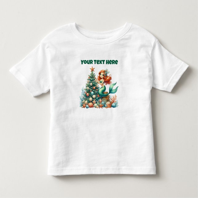 Personalisierter Weihnachtsmaid Kleinkinder T - Sh Kleinkind T-shirt (Vorderseite)