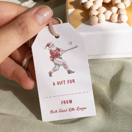 Personalisierter Weihnachtsmann Baseball Weihnacht Geschenkanhänger