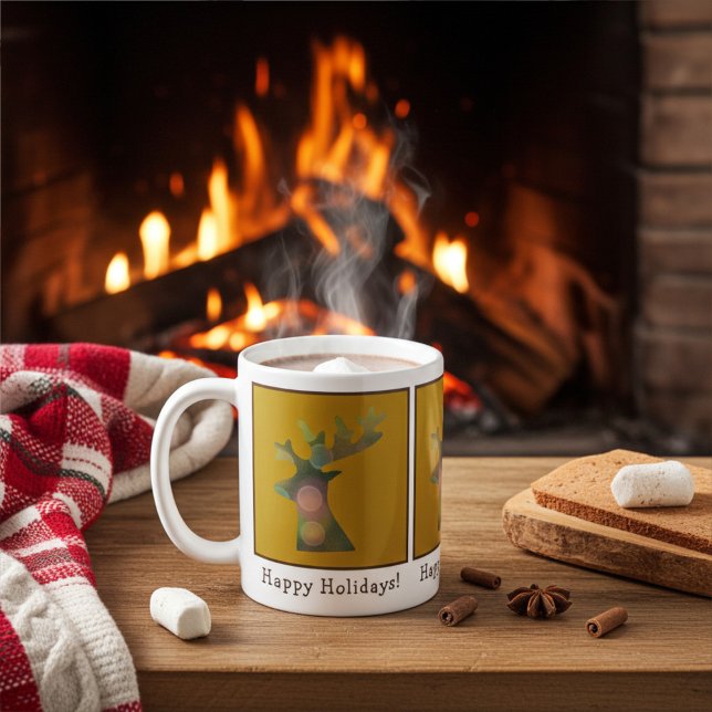 Personalisierter Weihnachtsmann, Deep Bronz Gold Kaffeetasse (Von Creator hochgeladen)