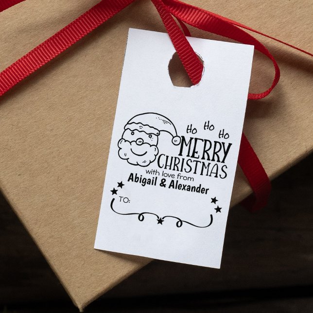 Personalisierter Weihnachtsmann frohe Weihnachten Gummistempel (Von Creator hochgeladen)