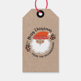 Personalisierter Weihnachtsmann Geschenkanhänger