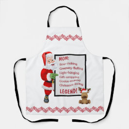 Personalisierter Weihnachtsmann Schürze