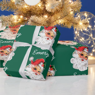 Personalisierter Weihnachtsmann Weihnachten Santa Geschenkpapier