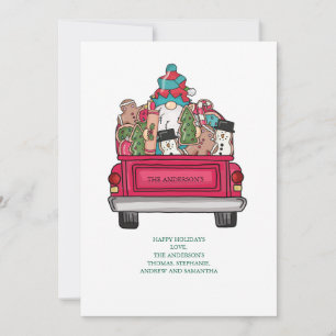 Personalisierter Weihnachtsmann-Weihnachtsplätzche Feiertagskarte