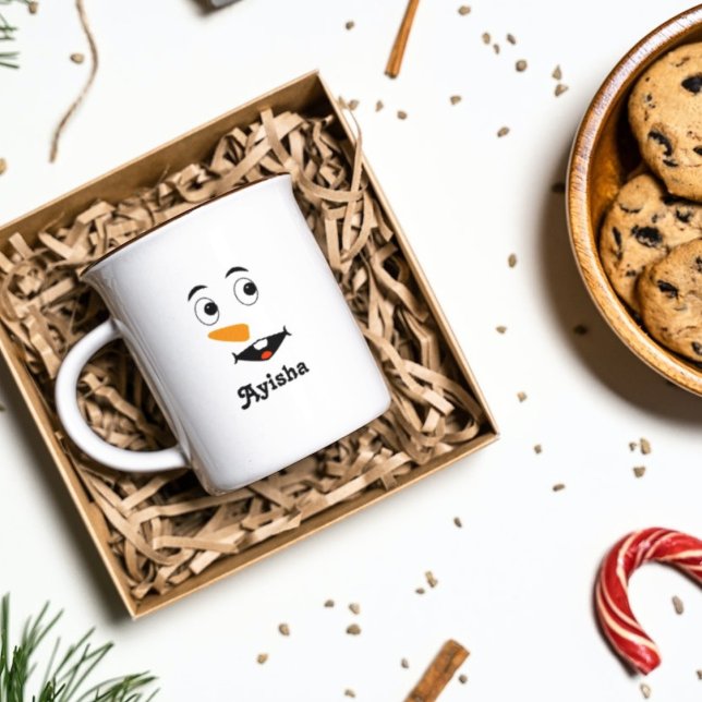 Personalisierter Weihnachtsname Tassen, Schneemann Kaffeetasse (Von Creator hochgeladen)