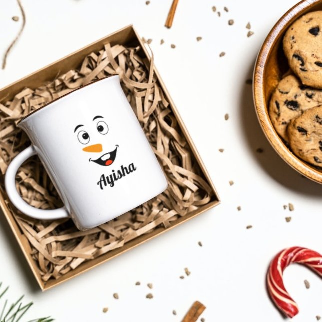 Personalisierter Weihnachtsname Tassen, Schneemann Kaffeetasse (Von Creator hochgeladen)