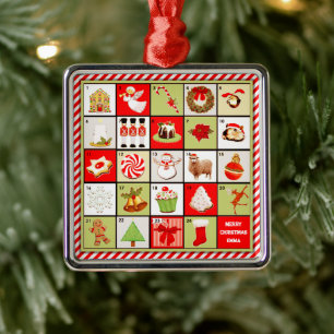 Personalisierter Weihnachtsrat Ornament Aus Metall