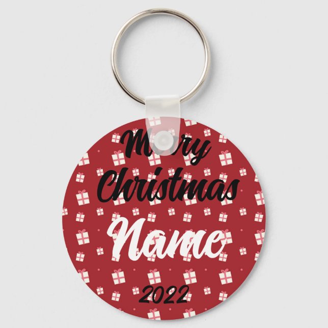 Personalisierter Weihnachtsring 2022 Schlüsselanhänger (Vorderseite)