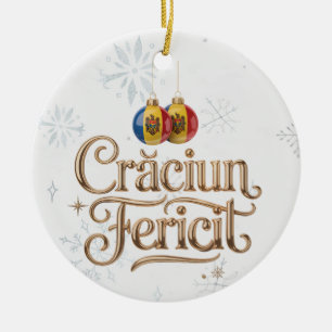 Personalisierter Weihnachtsschmuck 'Crăciun Ferici