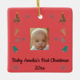 Personalisierter Weihnachtsschmuck für Babys erste