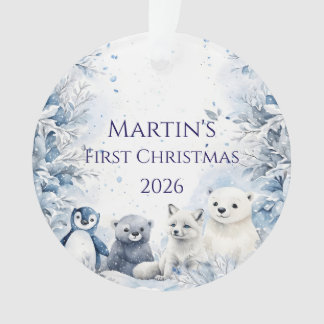 Personalisierter Weihnachtsschmuck für Babys erste Ornament