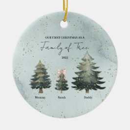 Personalisierter Weihnachtsschmuck für eine Famili