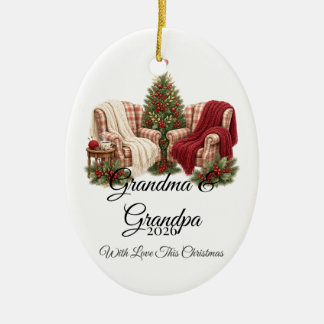 Personalisierter Weihnachtsschmuck für Großeltern