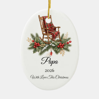 Personalisierter Weihnachtsschmuck für Papa mit Na