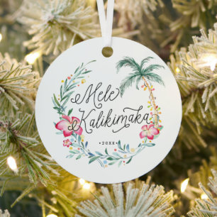 Personalisierter Weihnachtsschmuck Mele Kalikimaka