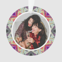 Personalisierter Weihnachtsstern Spaß Grau Lila Fo