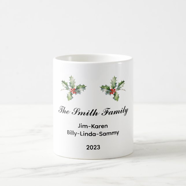 Personalisierter Weihnachtsstopp Kaffeetasse (Mittel)