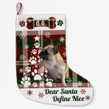 Personalisierter Weihnachtsstrumpf für Hunde, Katz