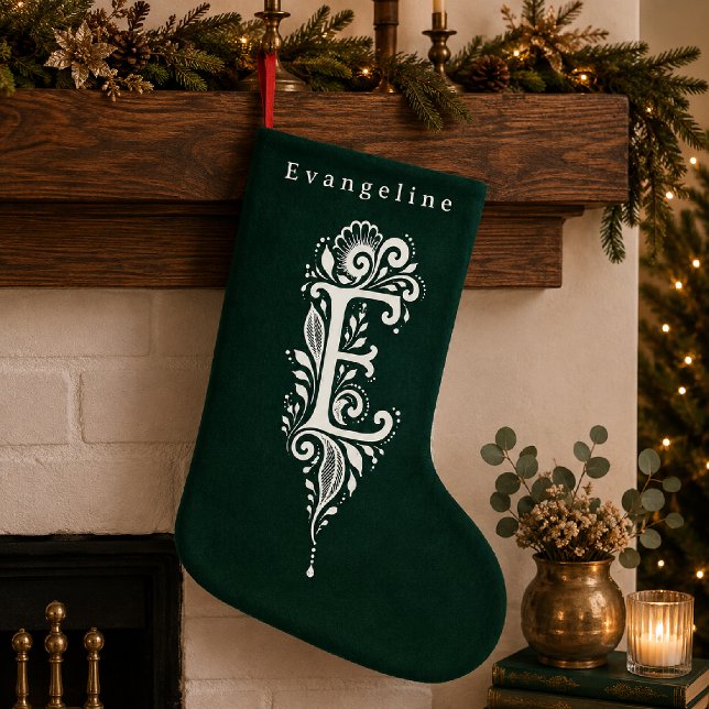 Personalisierter Weihnachtsstrumpf mit botanischem Kleiner Weihnachtsstrumpf (Von Creator hochgeladen)