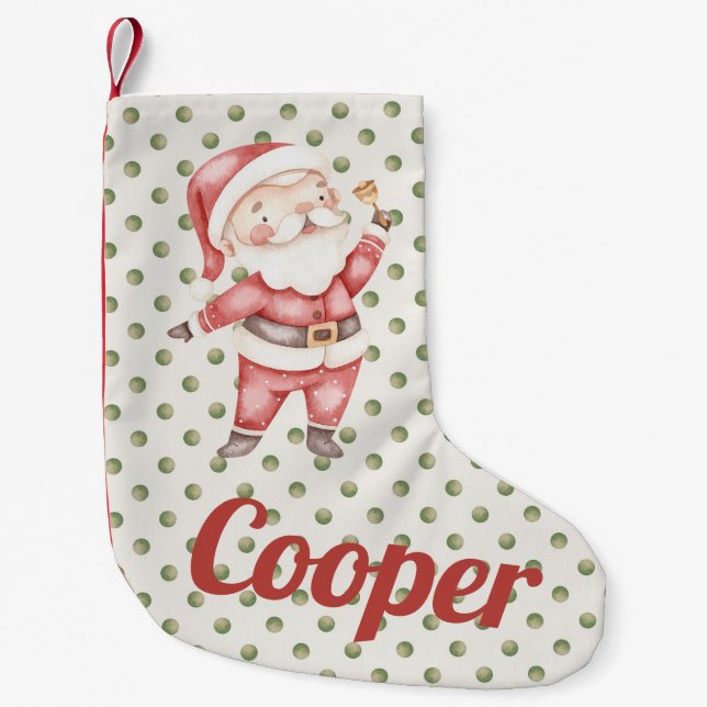 Personalisierter WeihnachtsStrumpf mit dem Weihnac Kleiner Weihnachtsstrumpf (Vorderseite)