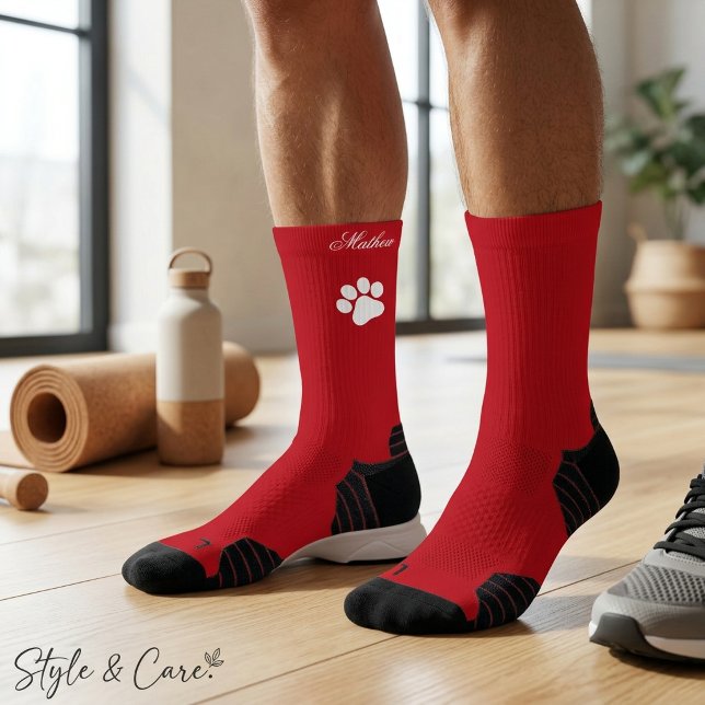 Personalisierter Weihnachtsstrumpf mit individuell Socken (Personalized Christmas Stocking Custom Name Socks)