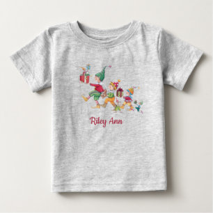 Personalisierter Weihnachtsurlaub Graue Baby T-shirt