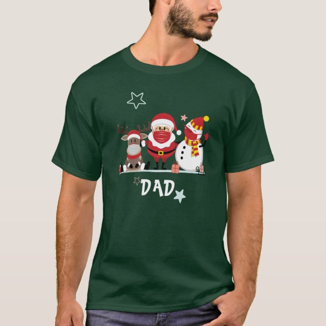Personalisierter Weihnachtsurlaub in der Familie V T-Shirt (Vorderseite)