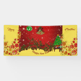 Personalisierter Weihnachtsurlaub und Neujahr Banner