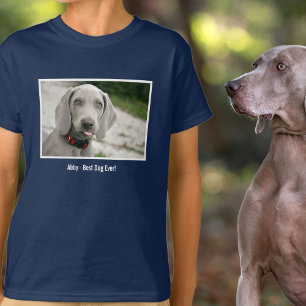 Personalisierter Weimaraner HundeFoto-und T-Shirt
