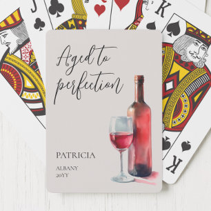 Personalisierter Wein zum perfekten Geburtstag gea Spielkarten