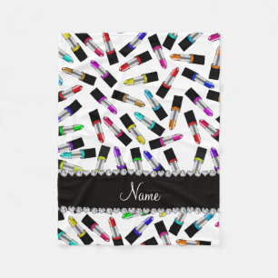 Personalisierter weißer fleecedecke