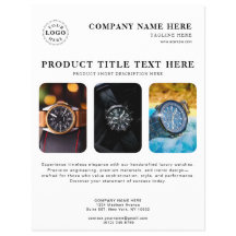 Personalisierter weißer Flyer für Produkt-Werbeakt