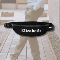 Personalisierter weißer klassischer Name | Black S