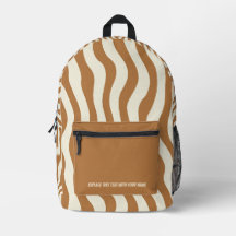 Personalisierter welliger Streifen-Rucksack