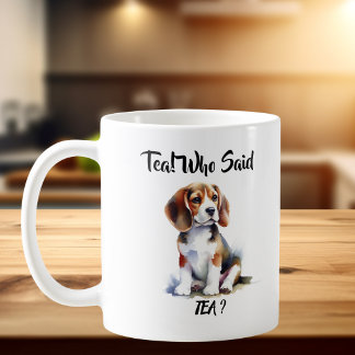 Personalisierter Welpe Beagle Welpe Kaffeetasse