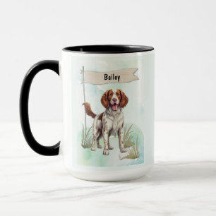 Personalisierter Welsh Springer Spaniel Wasserfarb Tasse
