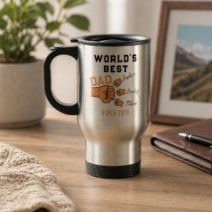 Personalisierter WELT BESTER VATER Vatertag Reisebecher